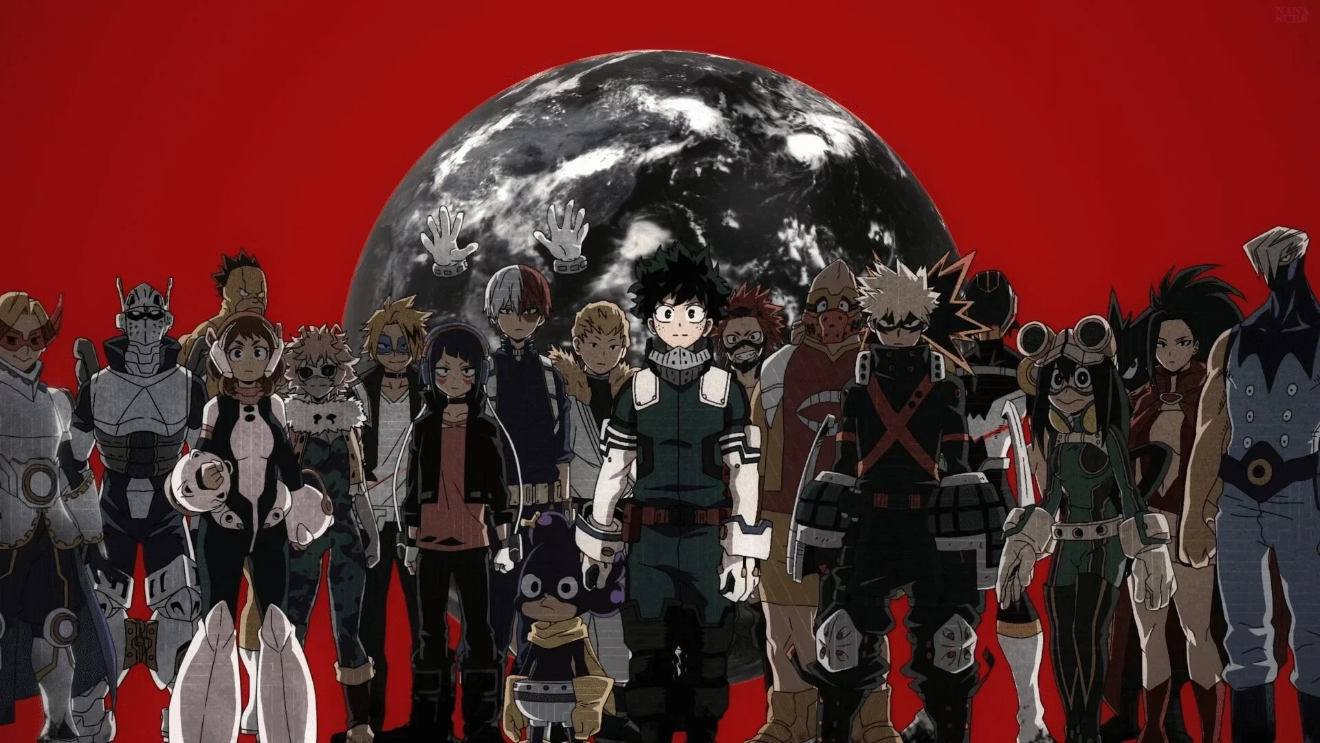 Tło dla strony anime Boku no Hero Academia THE MOVIE: World Heroes' Mission